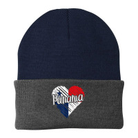 Panama For Men Panamanian Heart Flag For Women Panama Beanie | Artistshot