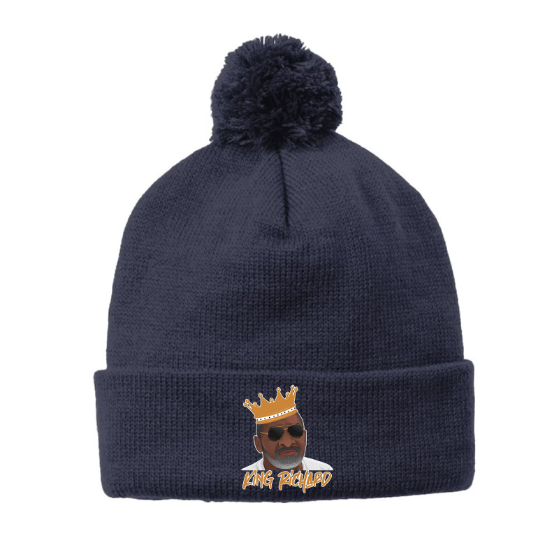 King Richard Salute To Black Fathers Pom Pom Beanie by jabaludden | Artistshot