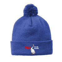 Talk To Me Goose Funny Goose Pom Pom Beanie | Artistshot