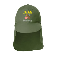 Meateater Barbeque People Food Delicious Animal Peta T Shirt Sun Shade Cap | Artistshot