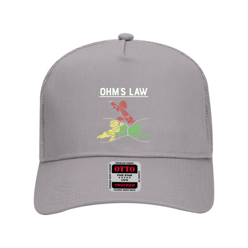 Ohms Law Funny Mesh Back Trucker Hat by Loris Asa | Artistshot