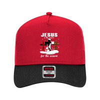 Christian Christmas Nativity Jesus Is The Reason For The Season 458 Bi Mesh Back Trucker Hat | Artistshot