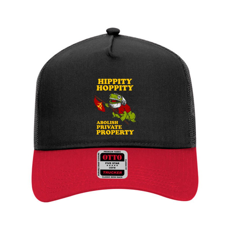 Hippity Hoppity Abolish Private Property Mesh Back Trucker Hat by saterseim | Artistshot