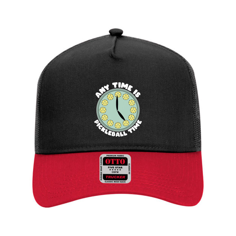 Pickleball Joke Any Time Is Pickleball Time Funny Pickler Mesh Back Trucker Hat by Hoangduong | Artistshot