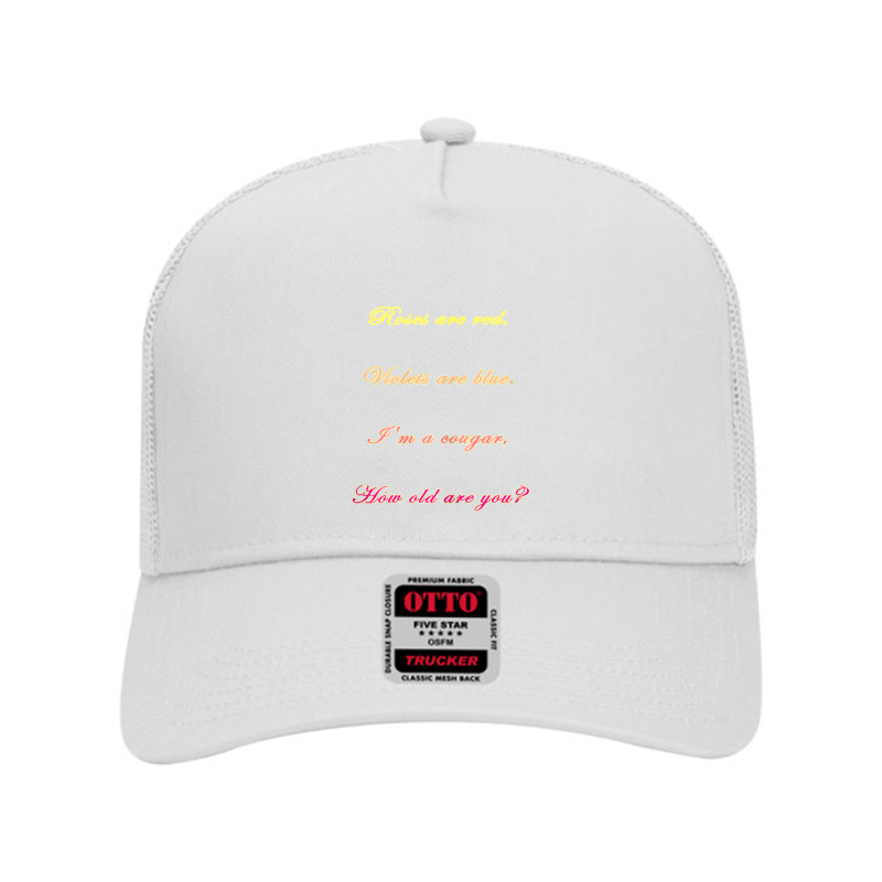 Womens Cougar Valentine  Funny Gift Idea For Ladies Mesh Back Trucker Hat by Hoangduong | Artistshot