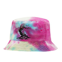 Cat Humanoid Holding Head Tie Dyed Bucket Hat | Artistshot