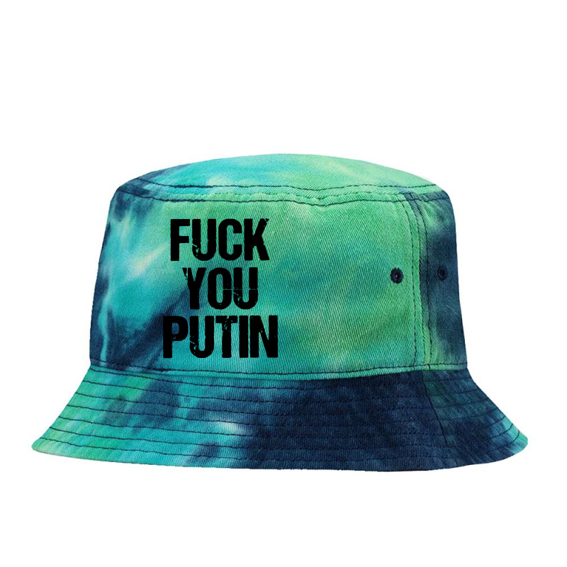 F You Putin Tie Dyed Bucket Hat | Artistshot