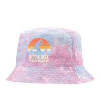 Bigfoot T  Shirt Retro Bigfoot Hide & Seek World Champion 7 Tie Dyed Bucket Hat | Artistshot