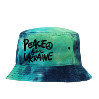 Peace For Stop War Tie Dyed Bucket Hat | Artistshot