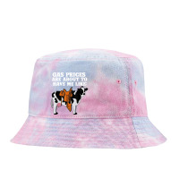 Funny Dairy Cow Gas Prices Tie Dyed Bucket Hat | Artistshot