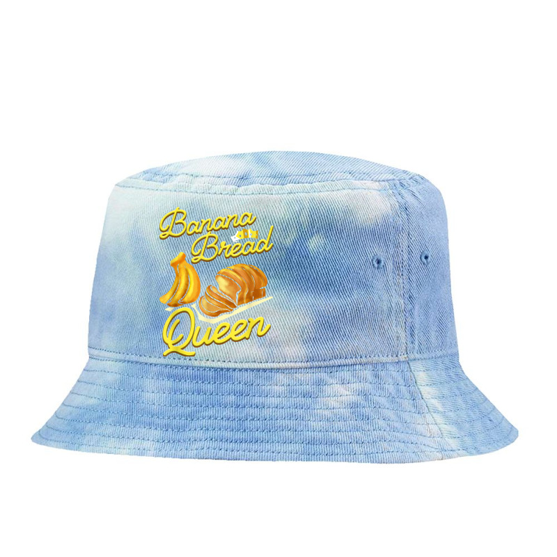 Banana Bread Queen Baking Vegan Baker Gift T Shirt Tie Dyed Bucket Hat by adam.troare | Artistshot