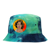 Pop Art Girl   Pop Art Tie Dyed Bucket Hat | Artistshot