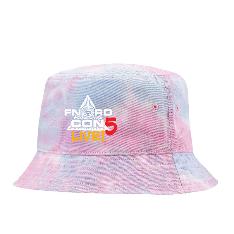 Fnordcon 5 Live! (white Letters) Tie Dyed Bucket Hat by larevanisa | Artistshot