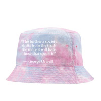 The Furher A Society Quote By George Orwell Tie Dyed Bucket Hat | Artistshot