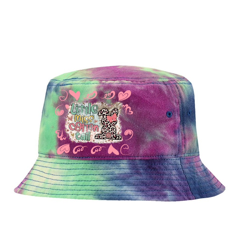 Cute Easter Bunny Easter Little Miss Cotton Tail Tie Dyed Bucket Hat | Artistshot