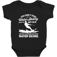 Funny Water Skiing Designs Baby Bodysuit | Artistshot