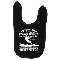 Funny Water Skiing Designs Baby Bibs | Artistshot