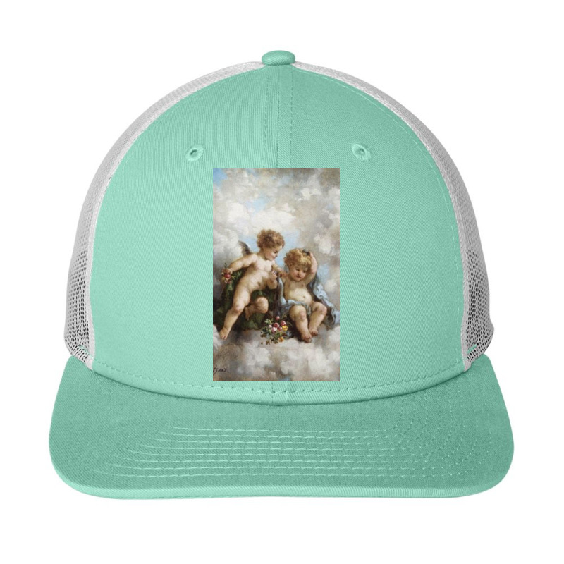 Cherub Renaissance Art Aesthetic Snapback Trucker Cap by Steeleder | Artistshot