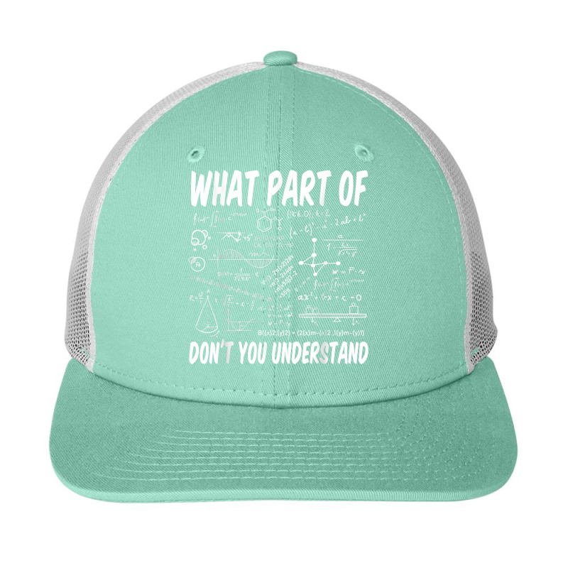 What Part Of Don't You Understand Math Physics T Shirt Snapback Trucker Cap by peersodshamiw8 | Artistshot