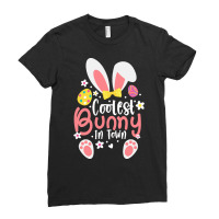 Easter Ears T  Shirt Coolest Bunny In Town Cute Easter Ears Clothes Fo Ladies Fitted T-shirt | Artistshot