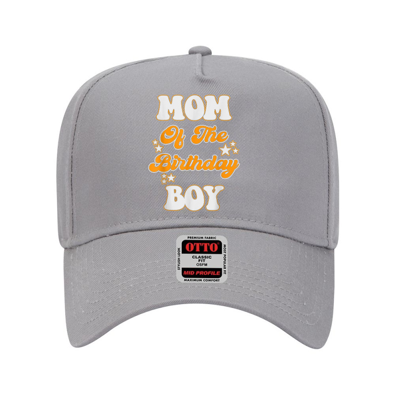 Mom Of The Birthday Boy Funny Mother Mama Family Matching T Shirt Adjustable Baseball Cap | Artistshot