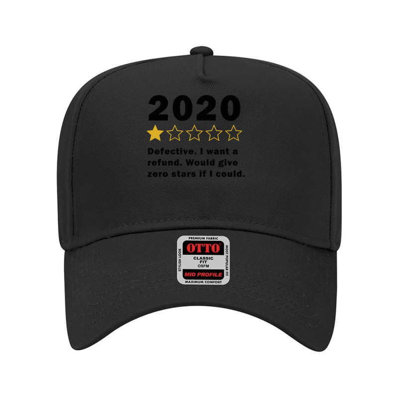 Funny 2020 1 Star Review  Very Bad  Social Distancing Long Sleeve T Sh Adjustable Baseball Cap | Artistshot