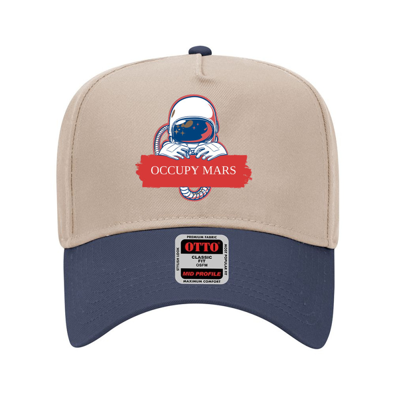 Occupy Mars Colonisation Space Exploration Space Race Shirt Adjustable Baseball Cap | Artistshot