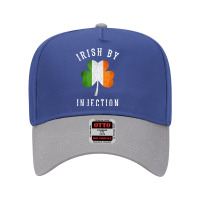 Funny Irish By Injections T Shirt   St Patricks Day Gift T Shirt Adjustable Baseball Cap | Artistshot