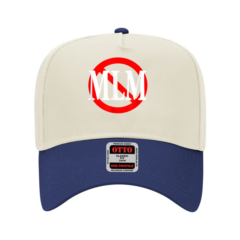 No Mlm Funny Anti Mlm Pyramid Scheme Tshirt Adjustable Baseball Cap | Artistshot