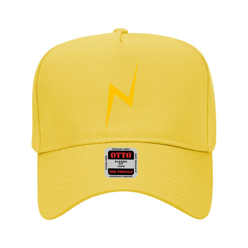 Lightning Bolt (yellow) Adjustable Baseball Cap by PamelaAnnHarris | Artistshot