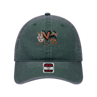 Football Peace Love Football Funny Leopard Sporty 355 Dyed Cap | Artistshot