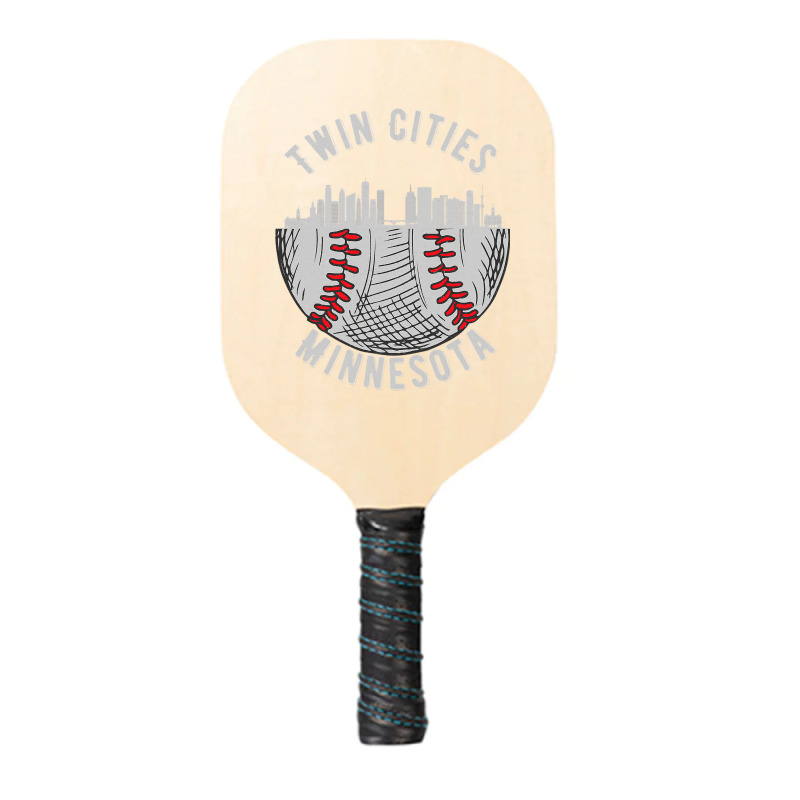 Cool Twin Cities Minnesota Mn Baseball Skyline St. Paulmpls Pickleball Paddle | Artistshot