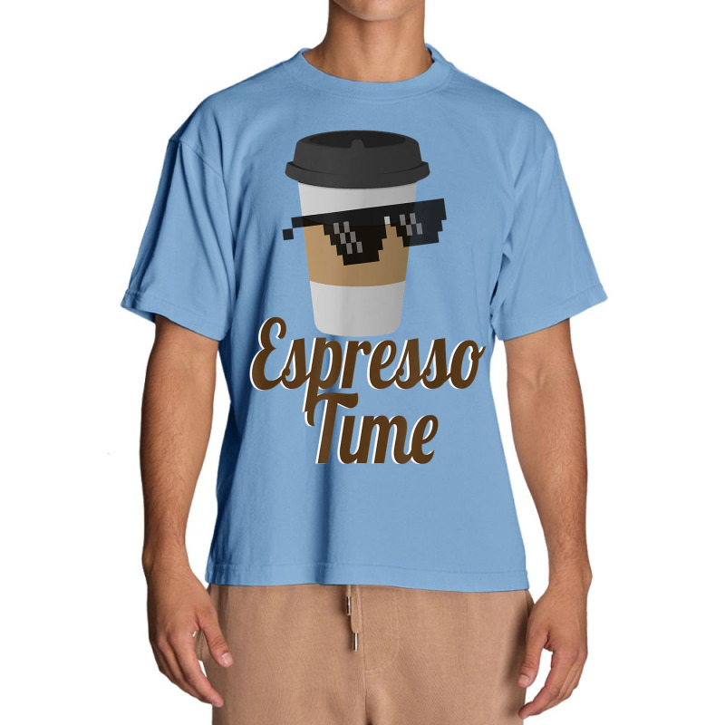 Espresso Time Coffee Cup Sunglasses Urban Heavy T-shirt by Renew | Artistshot