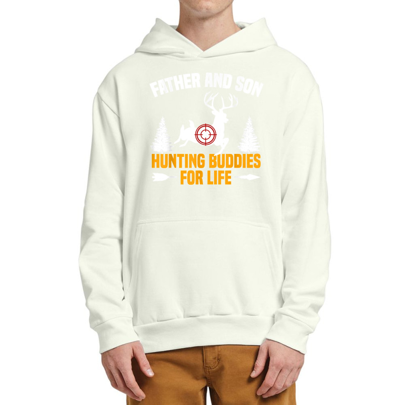 Mens Funny Father And Son Hunting Buddies Hunting Dad And Son Urban Pullover Hoodie | Artistshot