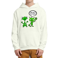 Smilemoretees Funny Martian Alien And Frog Take Me To Leader Raglan Ba Urban Pullover Hoodie | Artistshot