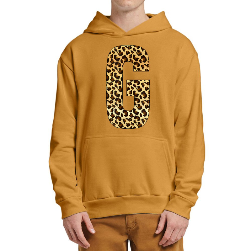 Letter G Alphabet Letters Leopard Cheetah Initial Urban Pullover Hoodie by Loves | Artistshot