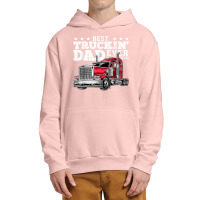 Best Truckin Dad Ever Big Rig Trucker Father's Day Gift Men T Shirt Urban Pullover Hoodie | Artistshot