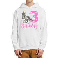 Cute American Shorthair 3th Birthday Urban Pullover Hoodie | Artistshot