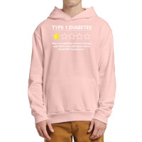 Type 1 Diabetes T1d One Star Rating Funny Awareness Urban Pullover Hoodie | Artistshot