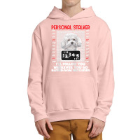 Personal Stalker Funny Bichon Frise Dog Bichon Tenerife Raglan Basebal Urban Pullover Hoodie | Artistshot