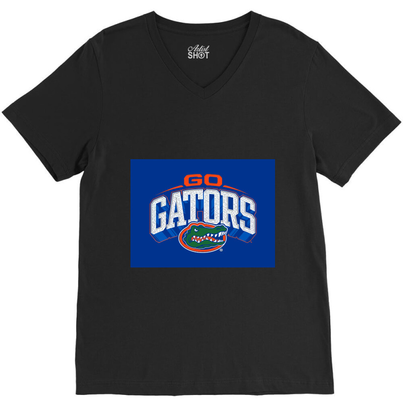 Go Gators Football V V-neck Tee | Artistshot