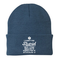 Paramedic Emt Gift Can Sedate And Paralyze Stupid Funny Ems Beanie | Artistshot