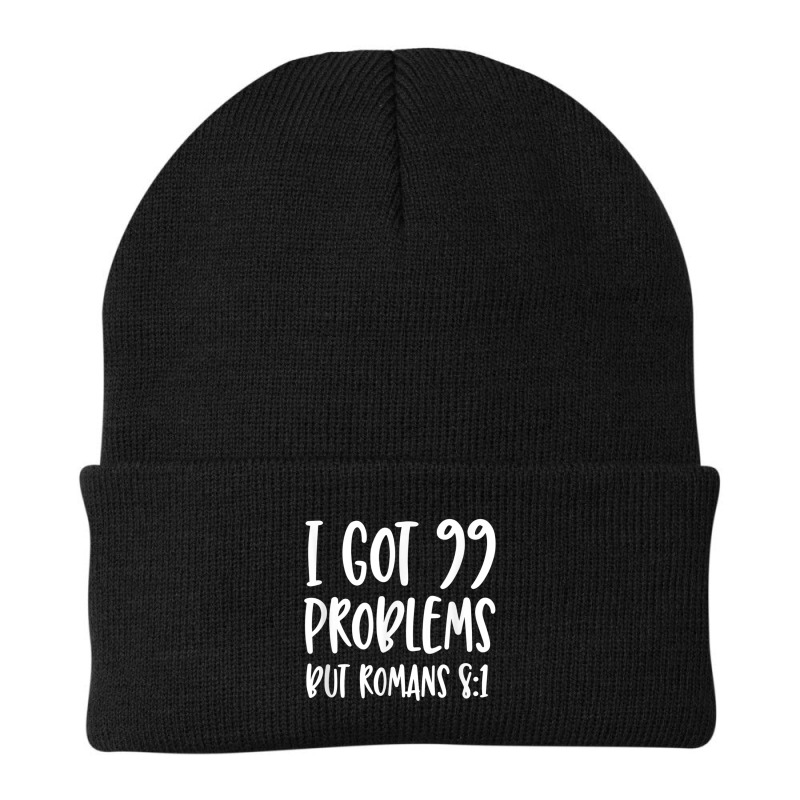 I Got 99 Problems But Romans 81 Bible Verse Christian Characters Video Beanie by Aria-Proctor | Artistshot