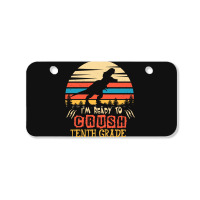 Ready To Crush Tenth Grade Dinosaur Back To School Bicycle License Plate | Artistshot