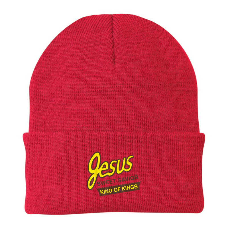 Jesus Sweet Savior King Of Kings Christian Faith Apparel Characters Ca Beanie by Aria-Proctor | Artistshot