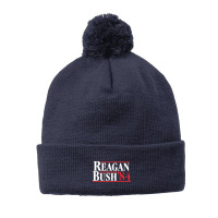 Reagan Bush '84 80's Pom Pom Beanie | Artistshot