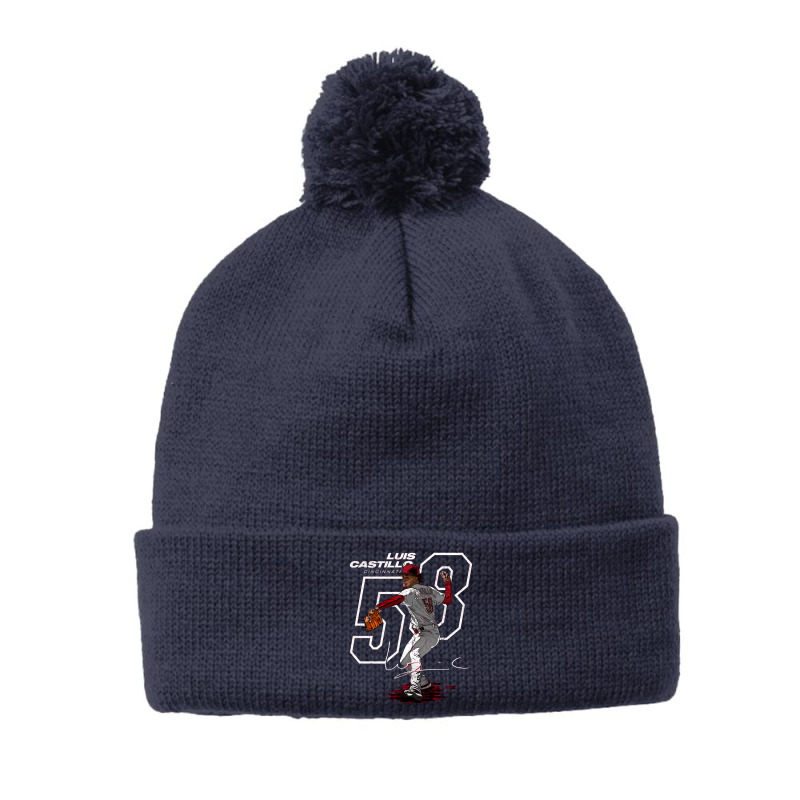 Luis Castillo Offset Pom Pom Beanie | Artistshot