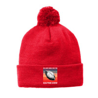 Football Im Just Here For The Halftime Show Football Player Pom Pom Beanie | Artistshot