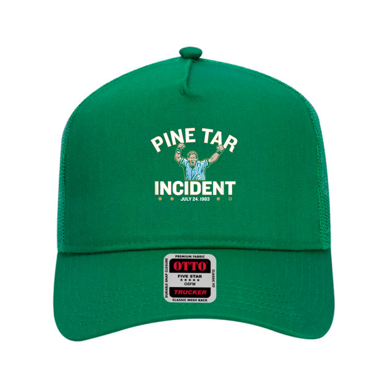 Officially Licensed George Brett   Pine Tar Incident T Shirt Mesh Back Trucker Hat by valerietaverna | Artistshot