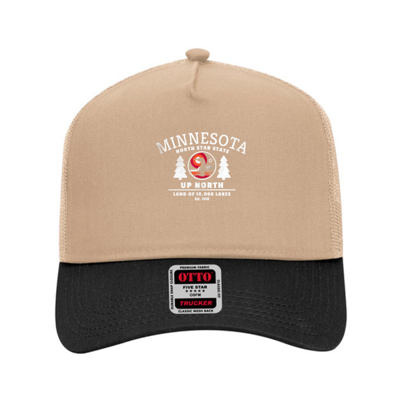 Minnesota   North Star State   Up North With Loon Tank Top Mesh Back Trucker Hat | Artistshot